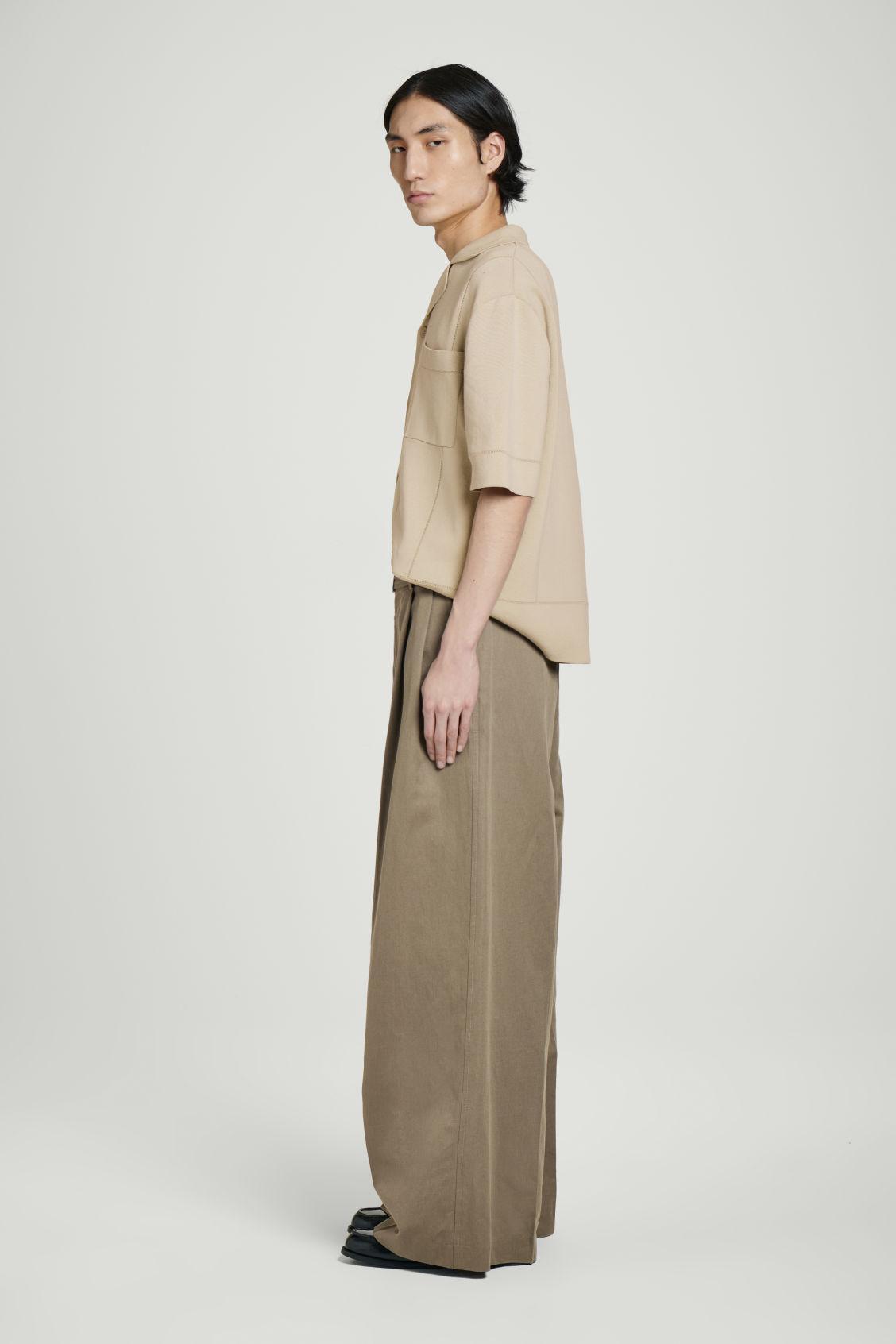 BELTED EXTRA WIDE-LEG PANTS Product Image