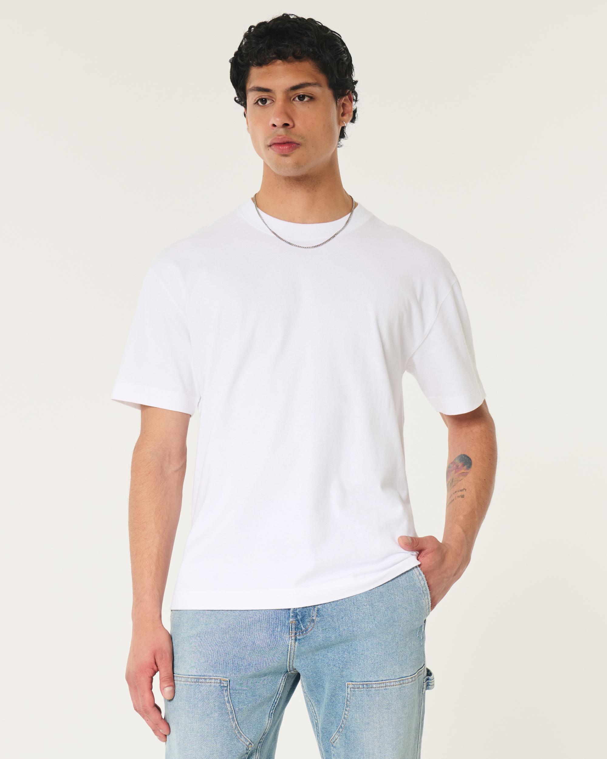 Boxy Heavyweight Washed Crew T-Shirt Product Image