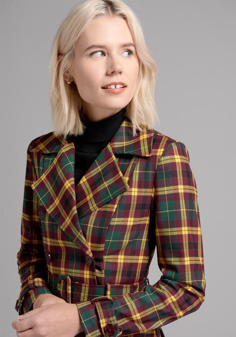 Skirting The Issue Trench Coat Product Image
