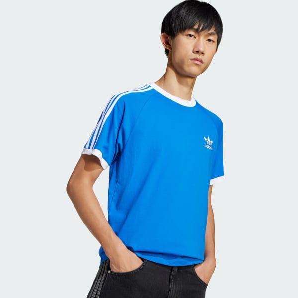 adidas Adicolor Classics 3-Stripes Tee Blue M Mens Product Image