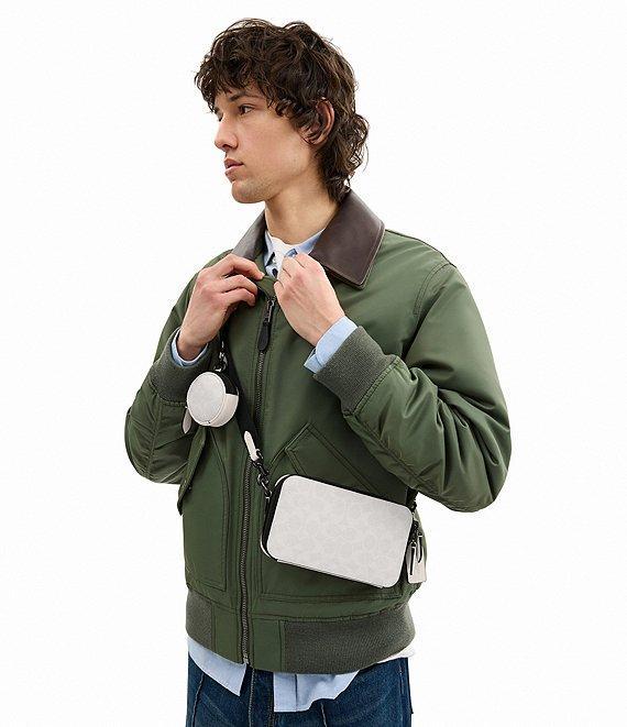 COACH Charter Signature Coated Canvas/Refined Calfskin Leather Slim Crossbody Bag Product Image