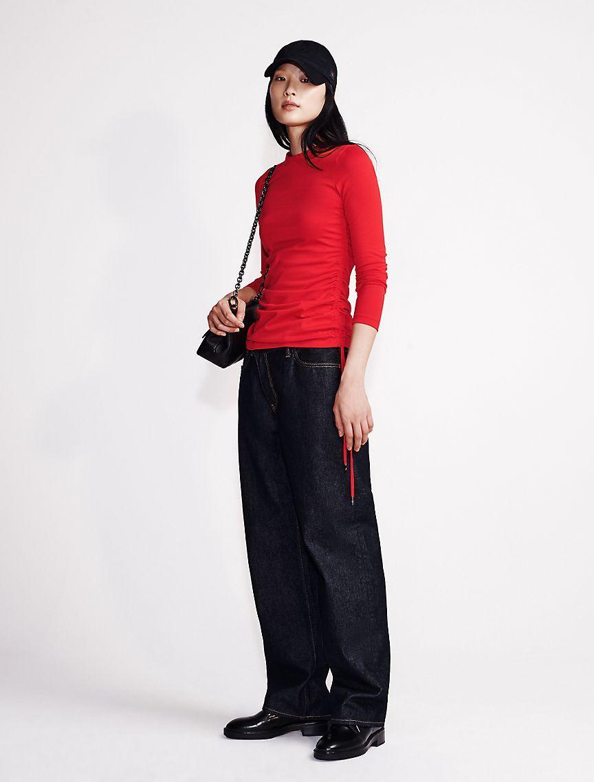 Ruched Slim T-Shirt Product Image