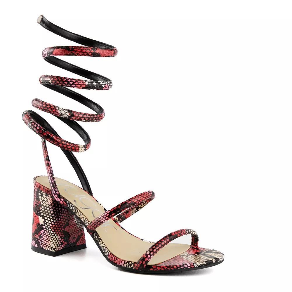 sugar Belleza Women's Block Heel Sandals, Size: 8.5, Off White Product Image