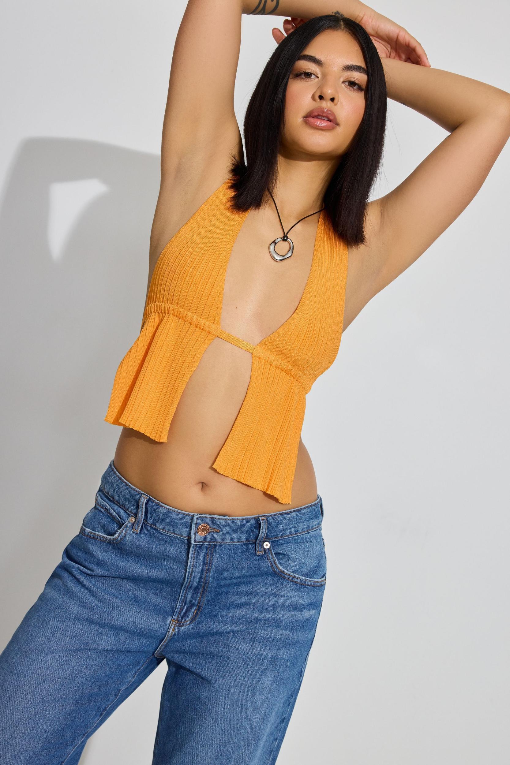 Cowl Strappy Back Top Product Image