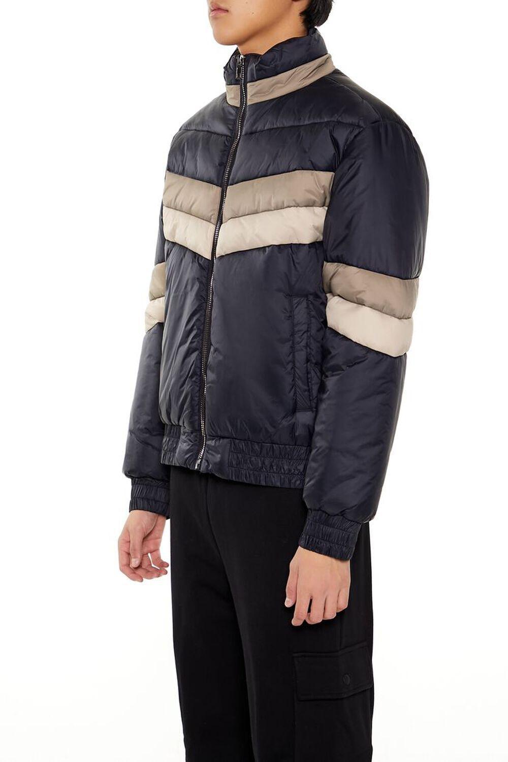 Colorblock Funnel Neck Puffer Jacket | Forever 21 Product Image