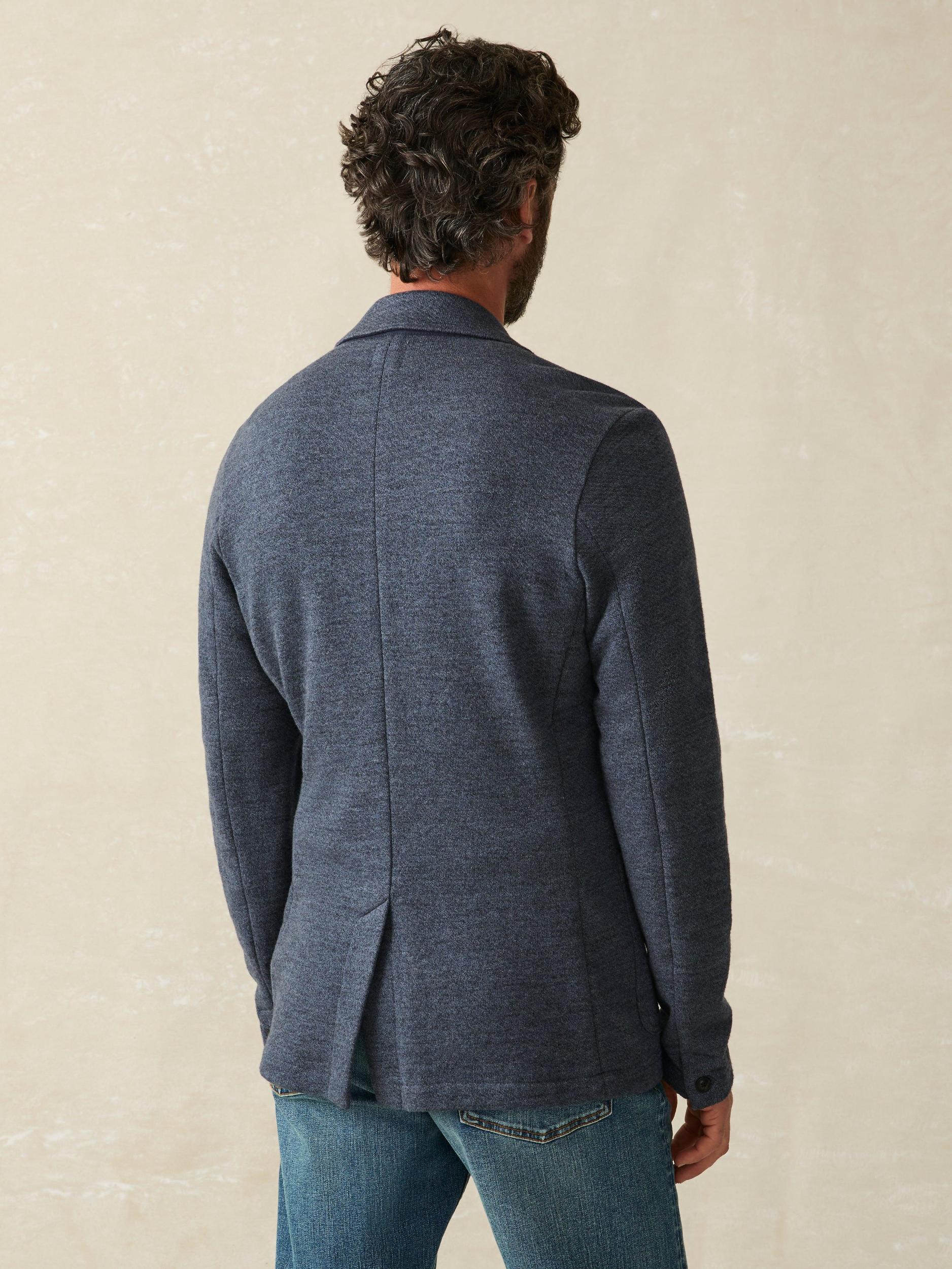 Inlet Knit Blazer (Short) - Deep Navy Melange Male Product Image