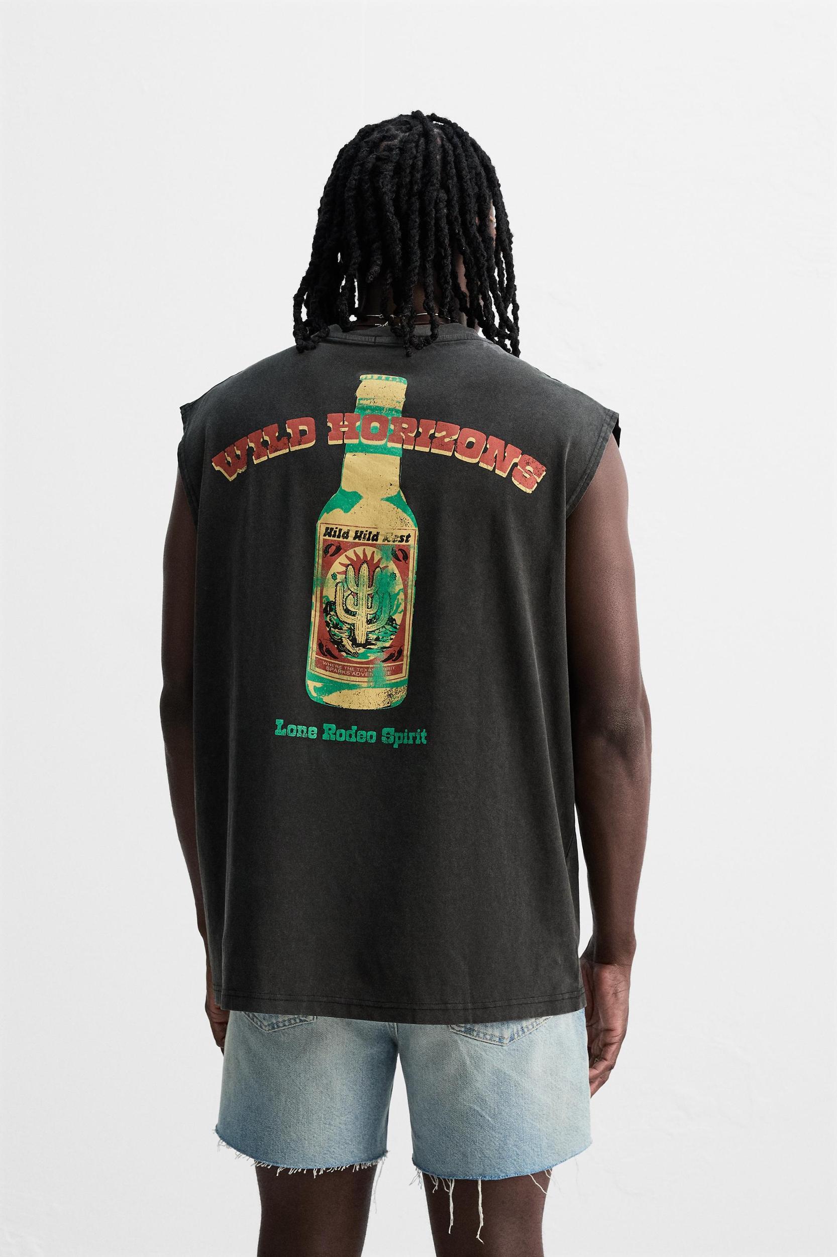 WASHED GRAPHIC TANK TOP Product Image