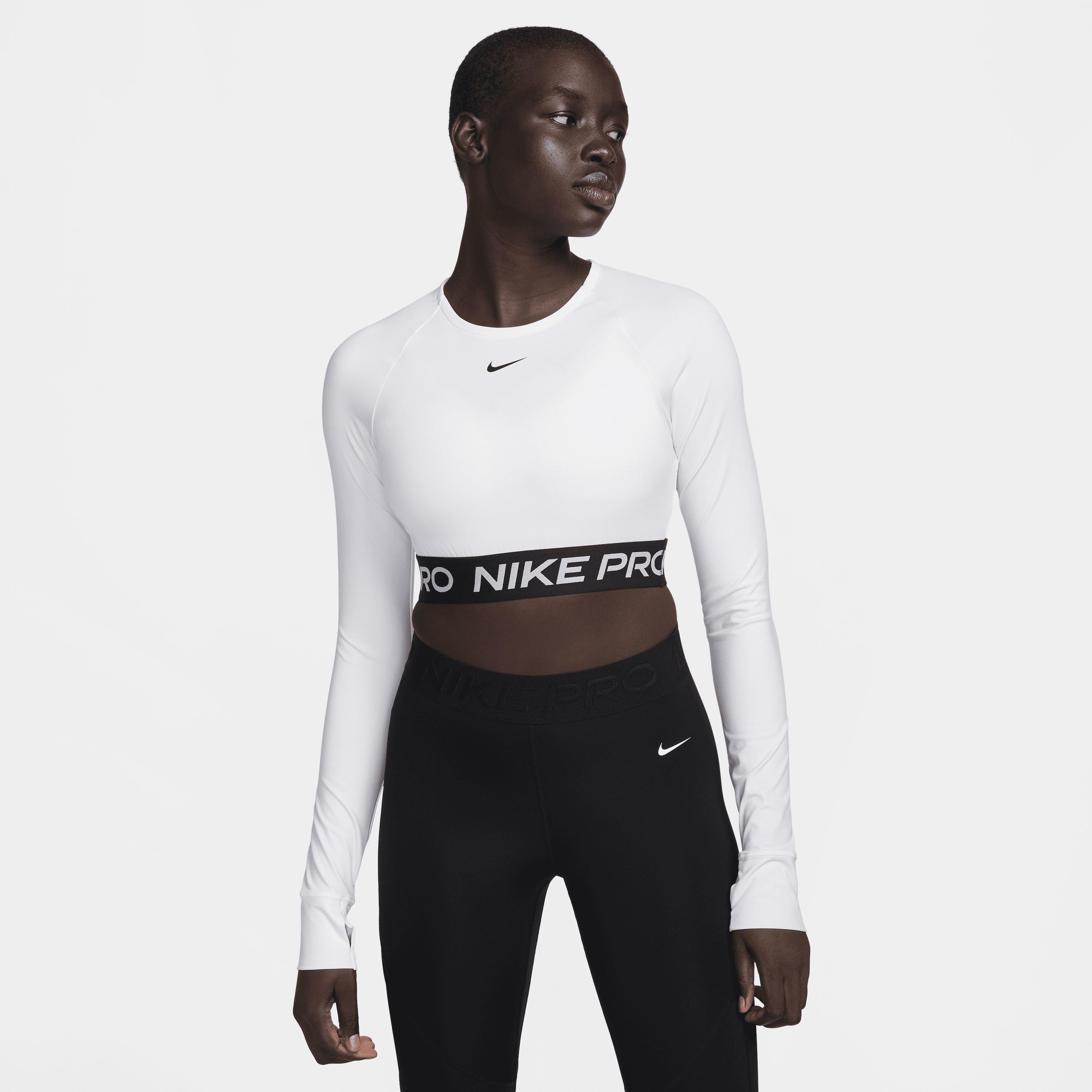 Women's Nike Pro Dri-FIT Cropped Long-Sleeve Top Product Image