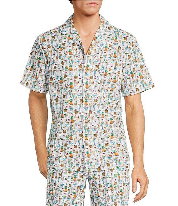 Caribbean Beach Drinks Cabana Woven Top Product Image