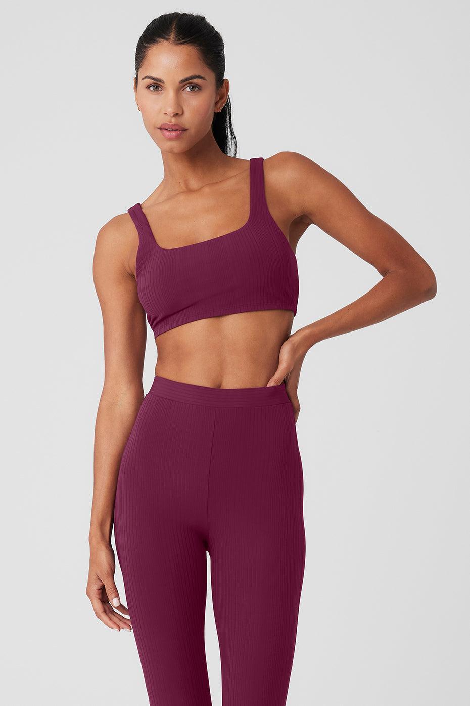 High-Waist 7/8 Run It Back Legging - Wild Berry Product Image