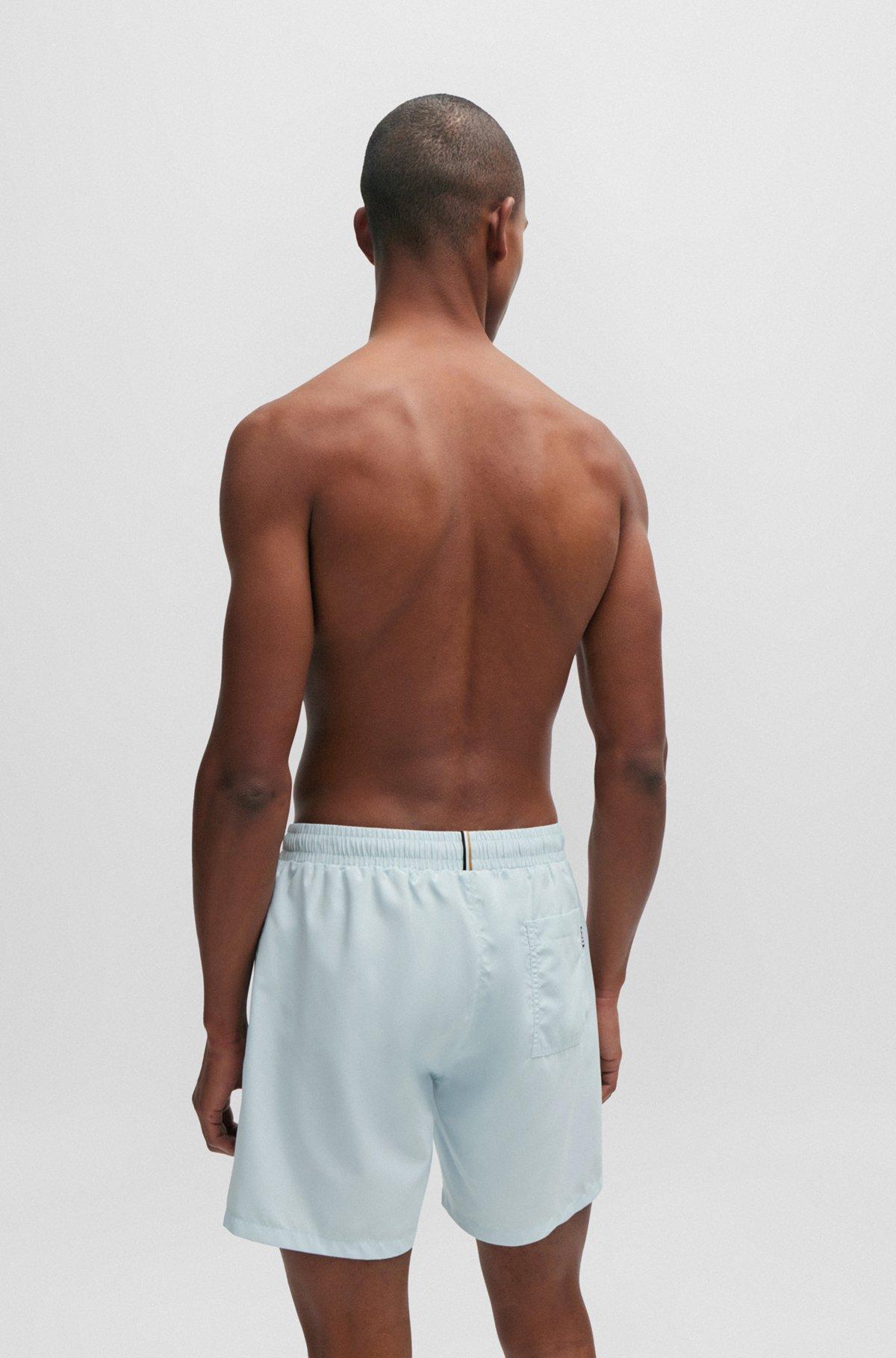 Fully lined swim shorts with logo print Product Image