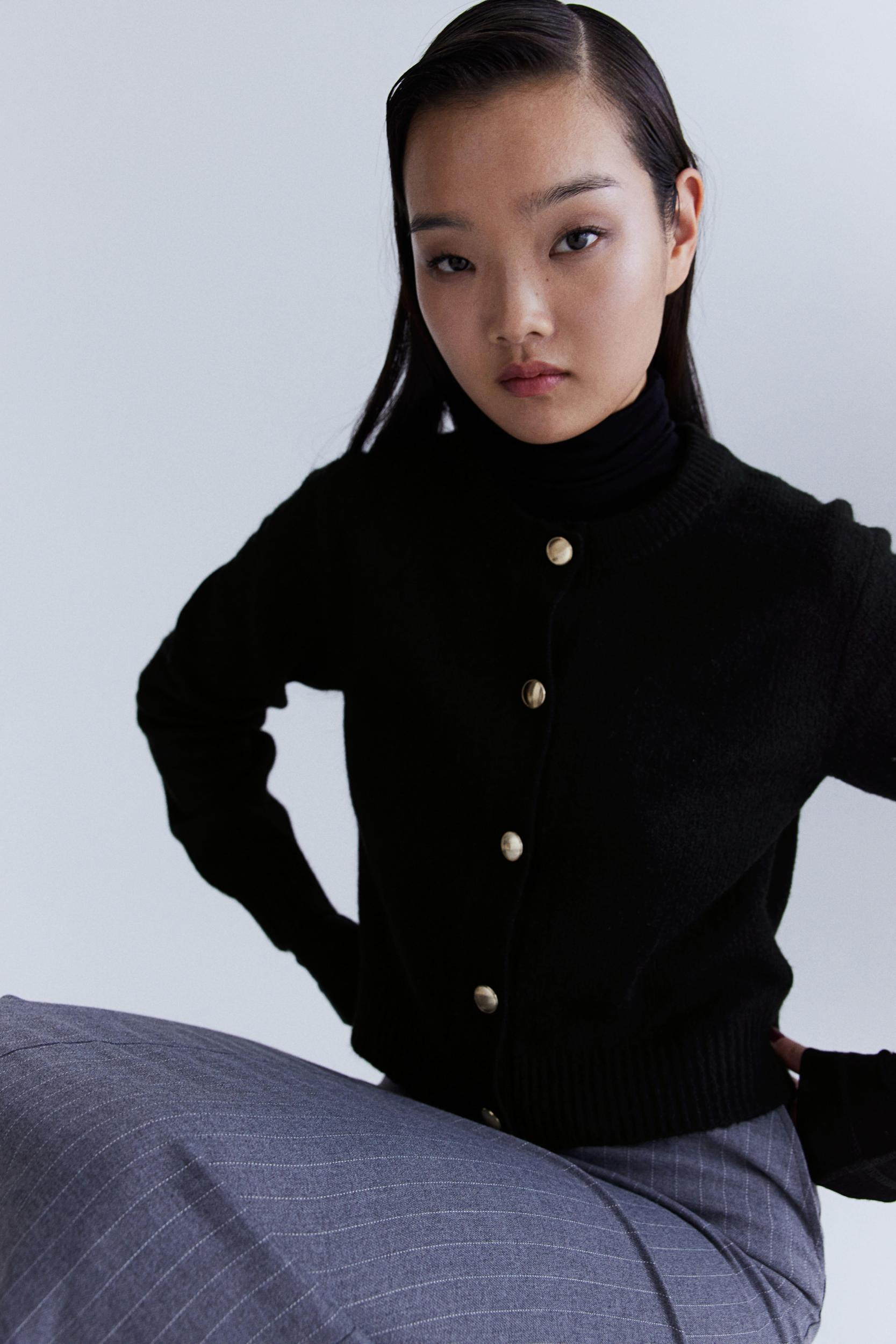 Fine-Knit Cardigan Product Image