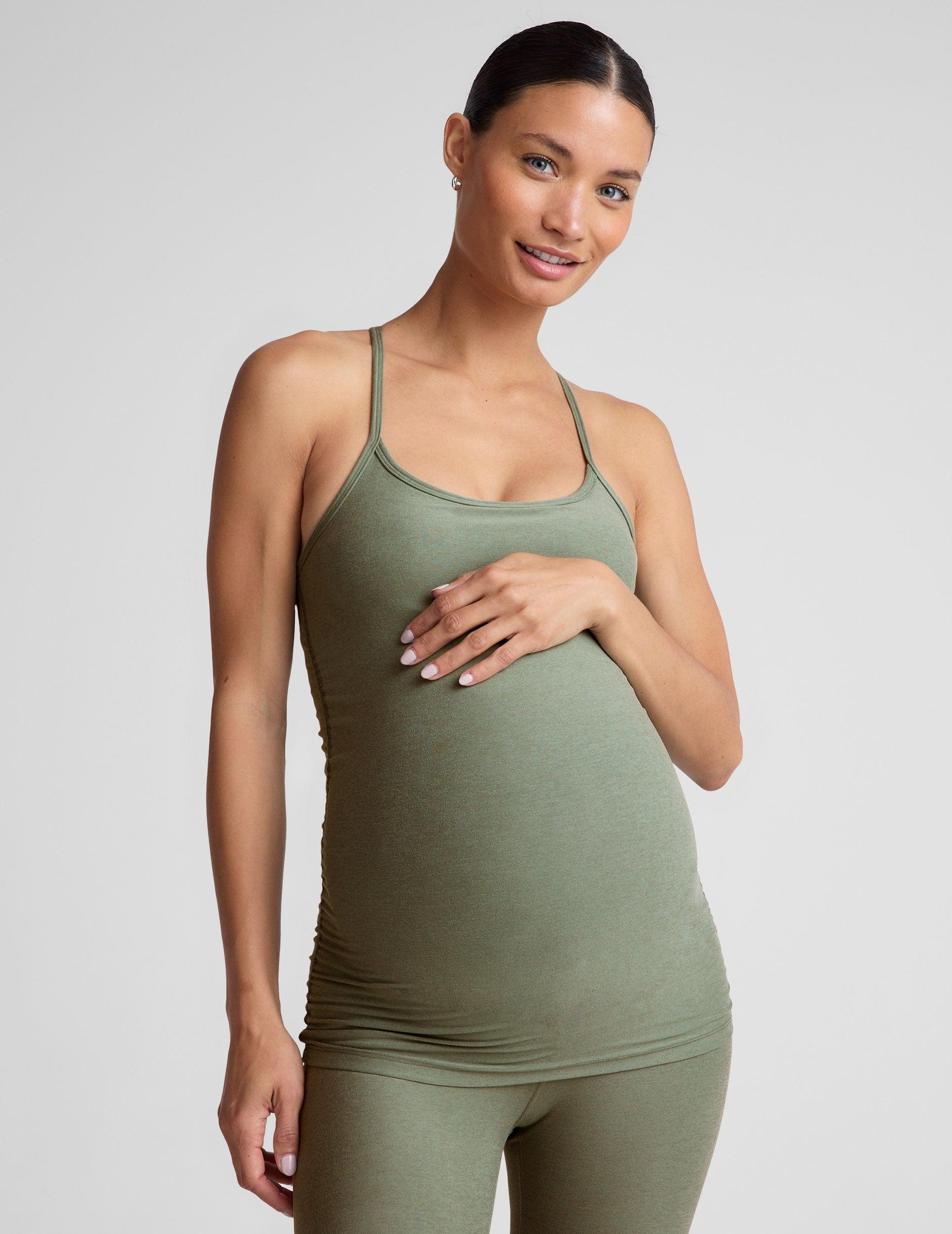 Spacedye Keep Your Cool Maternity Slim Racerback Tank Product Image