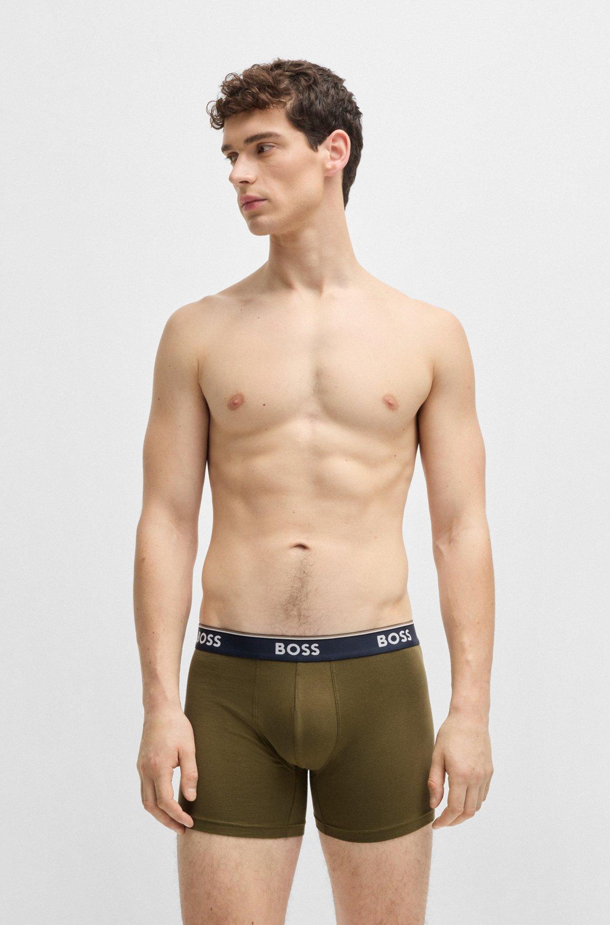 Three-pack of stretch cotton boxer briefs Product Image