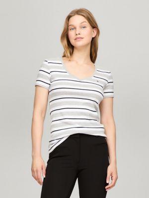 Stripe V-Neck Favorite T-Shirt Product Image