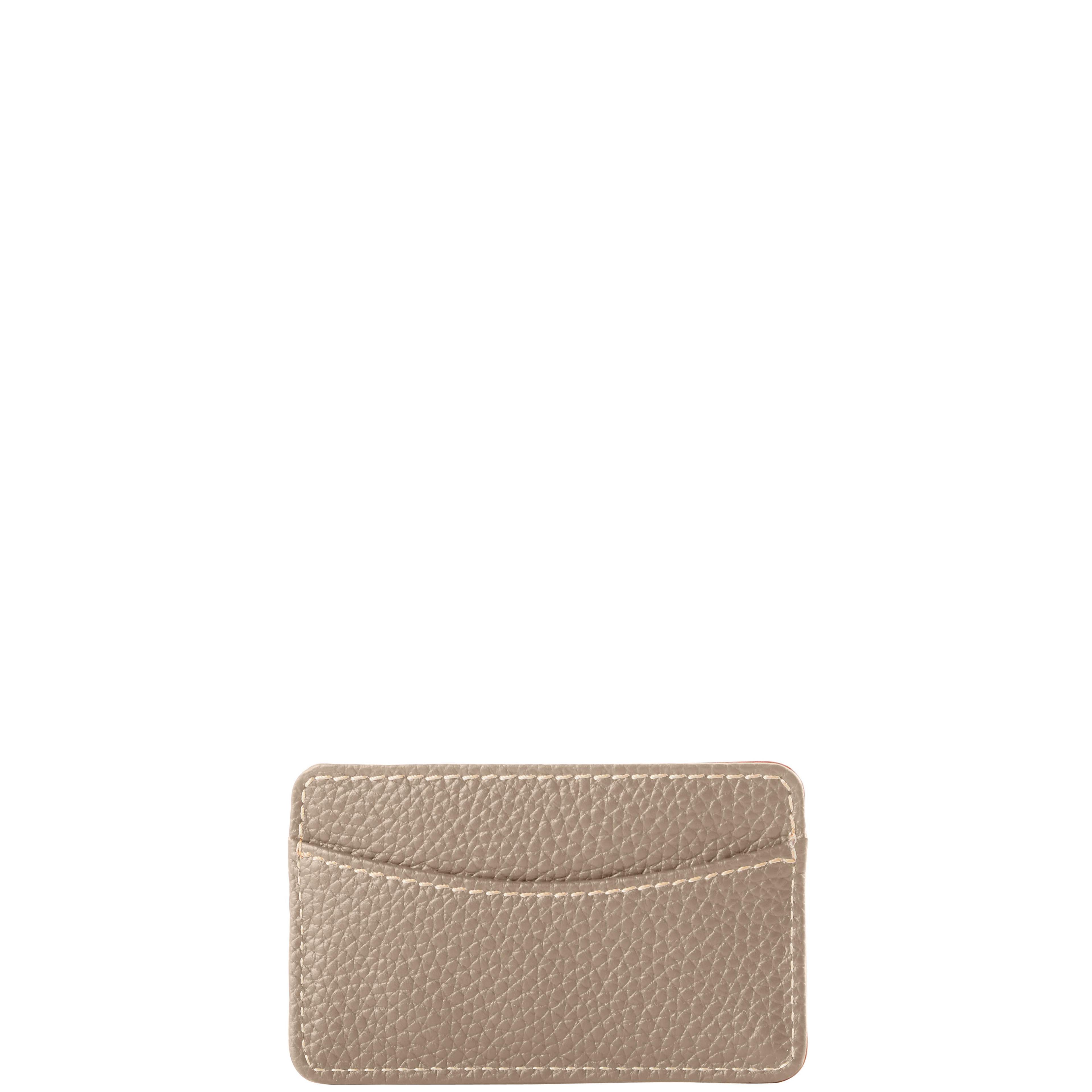 Dooney & Bourke Womens Pebble Grain Leather Business Card Case in Black Product Image