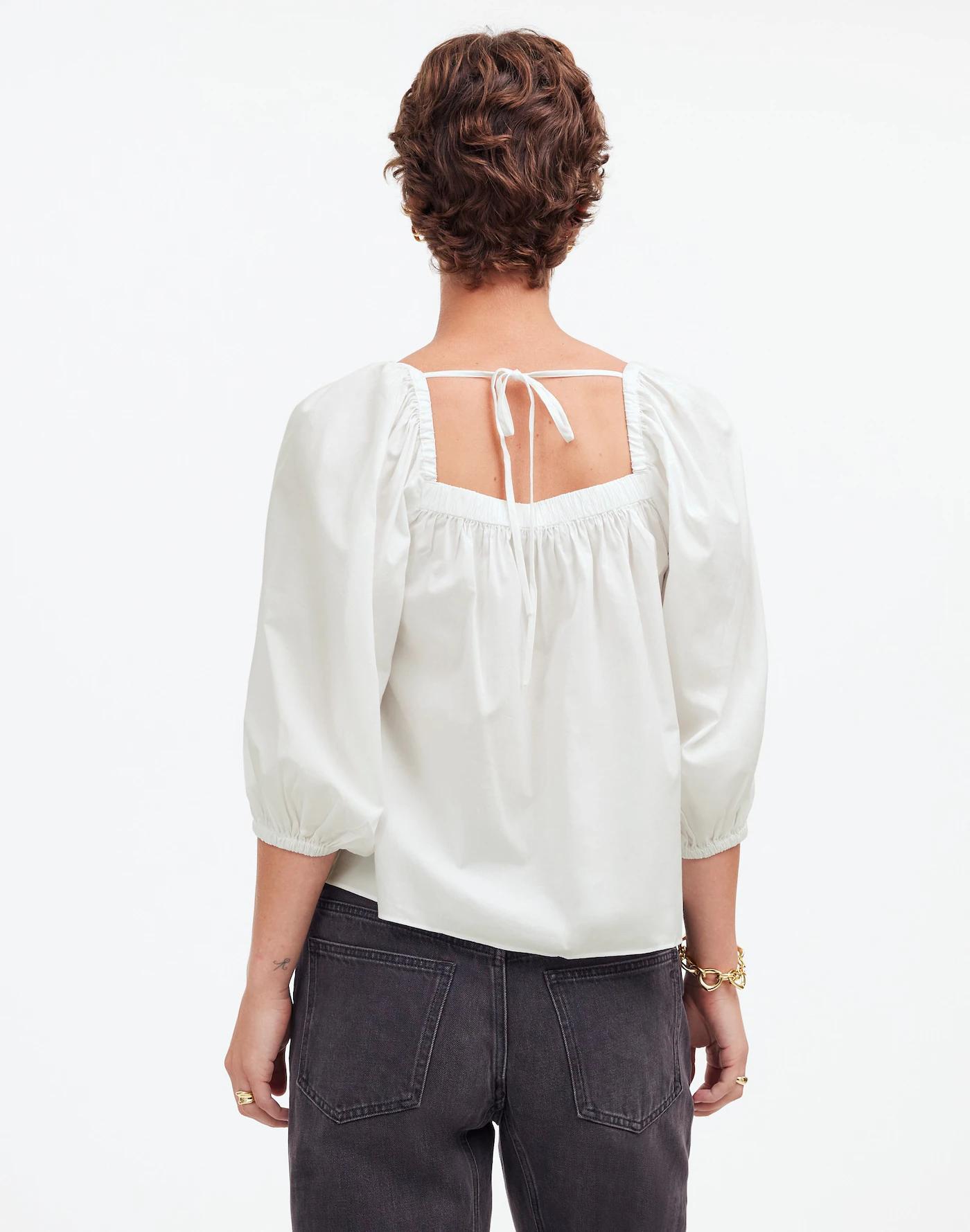 Puff-Sleeve Babydoll Top Product Image
