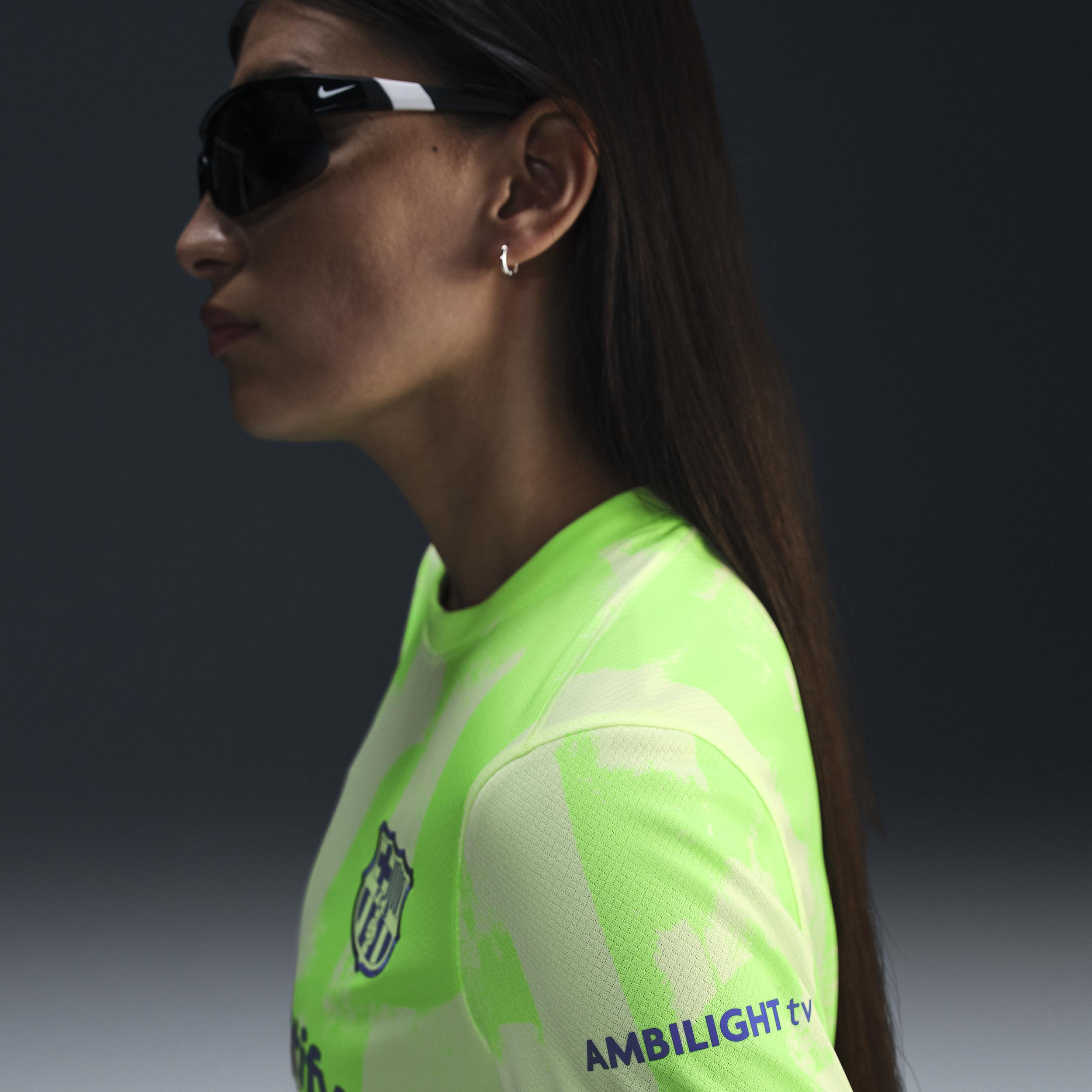 Women's Nike  Yellow Barcelona 2024/25 Third Replica Jersey, Size: XL, Bar Yellow Product Image