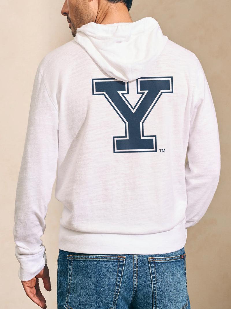 Yale Sunwashed Slub Hoodie - White Product Image