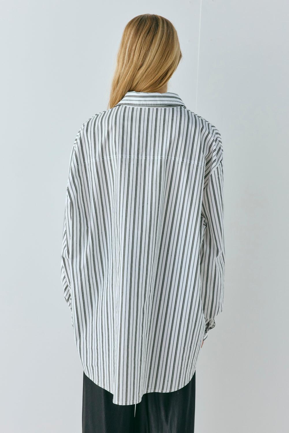 June Shirt Black Stripe Product Image