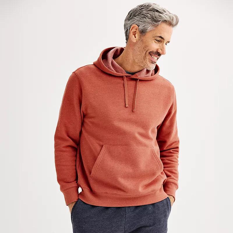 Men's Tek Gear® Ultra Soft Fleece Hoodie, Size: Small, Light Gray Product Image