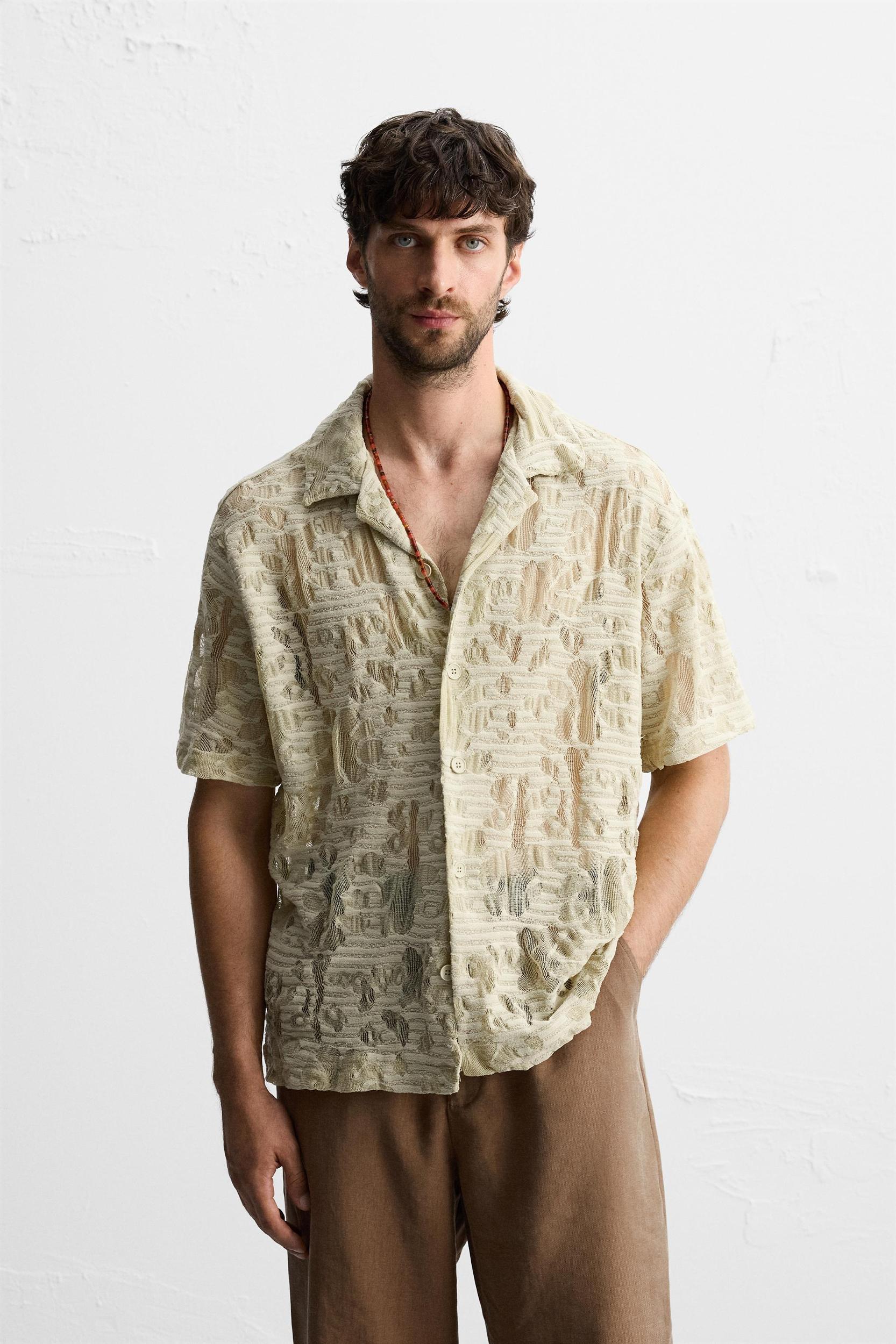 FLORAL JACQUARD SHIRT Product Image