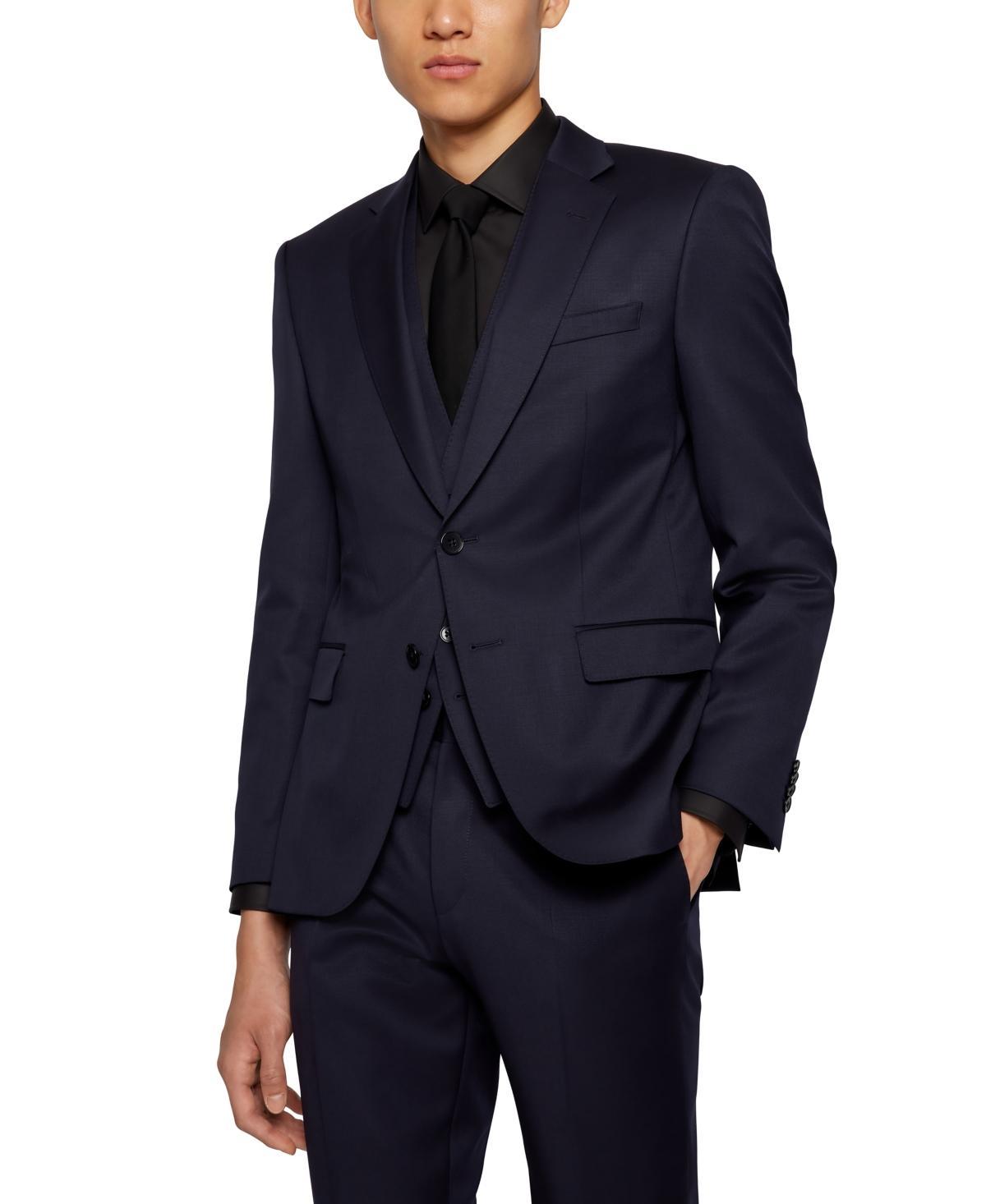 Mens Single-Breasted Jacket in Virgin-Wool Serge Product Image