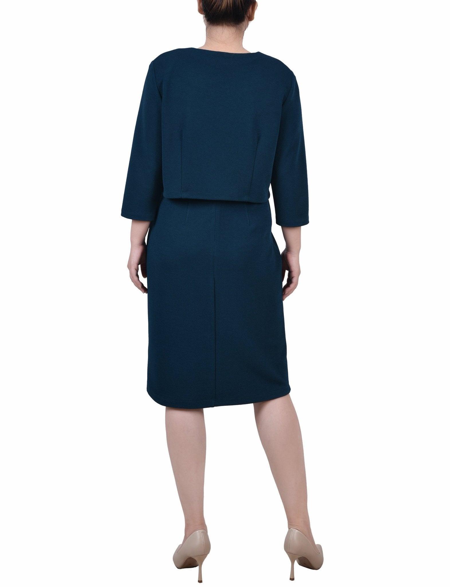 Mallard 2 Piece Colorblocked Dress Set - Petite Product Image