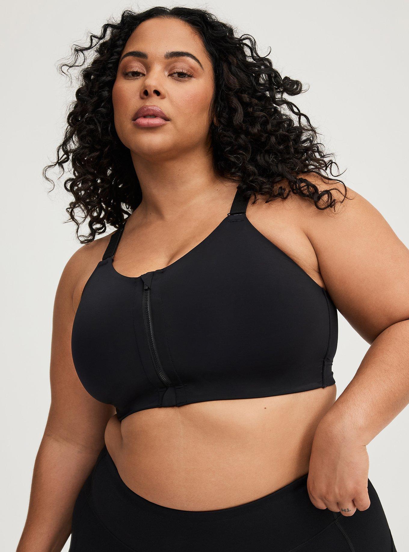 Wire-Free Hi-Impact Zip-Front Sports Bra Product Image