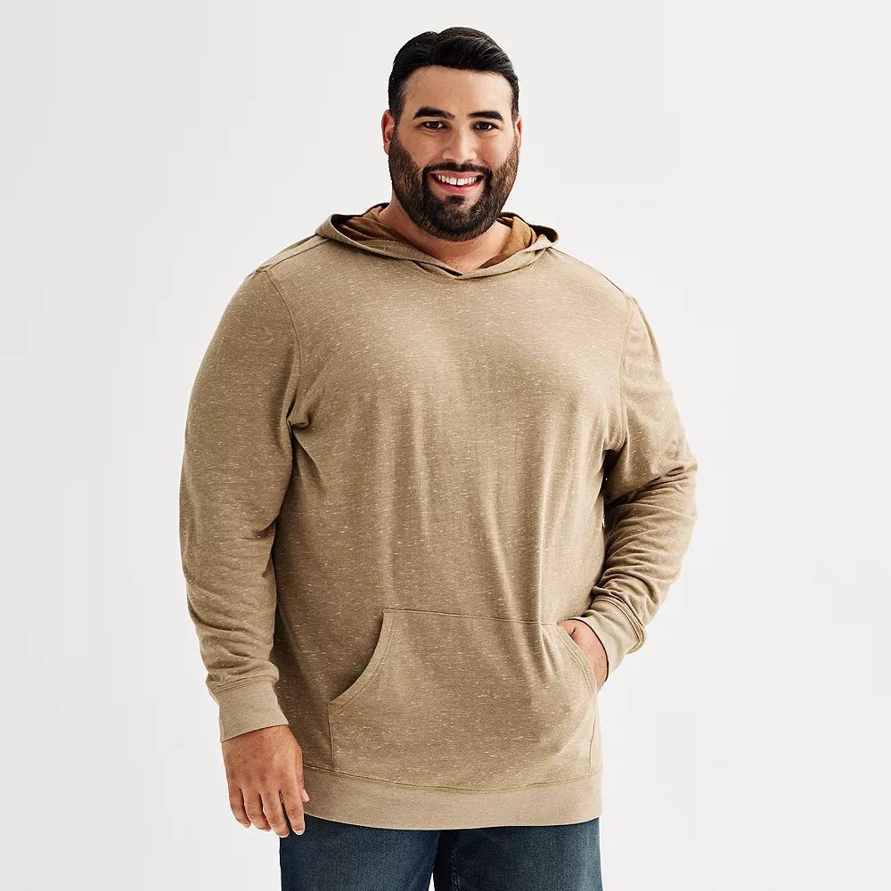Big & Tall Sonoma Goods For Life® Supersoft Double-Knit Hoodie, Men's, Size: Large Tall, Light Brown Texture Product Image