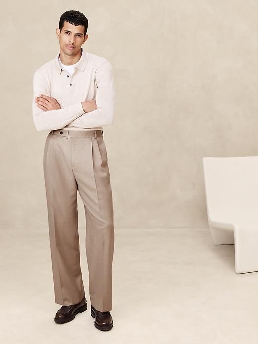 Signature Italian Rustico Wide-Leg Suit Pant Product Image