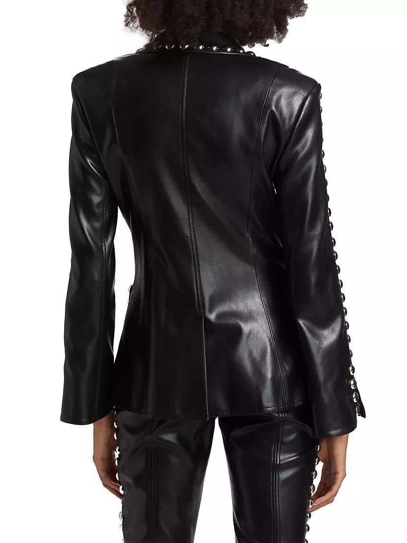 Studded Milly Vegan Leather Jacket Product Image