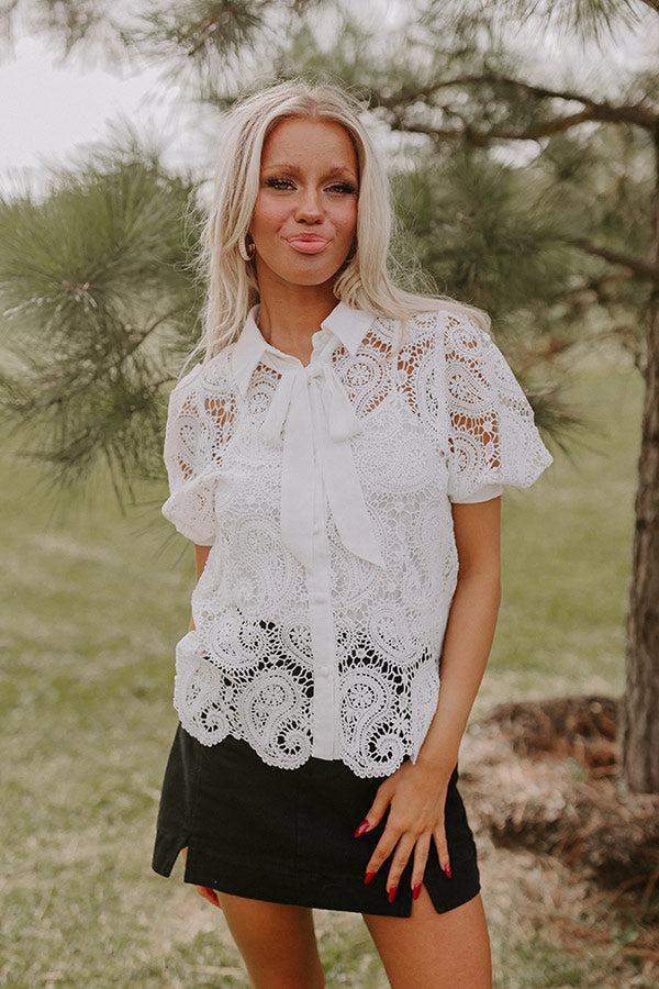 The Palmer Crochet Top Product Image