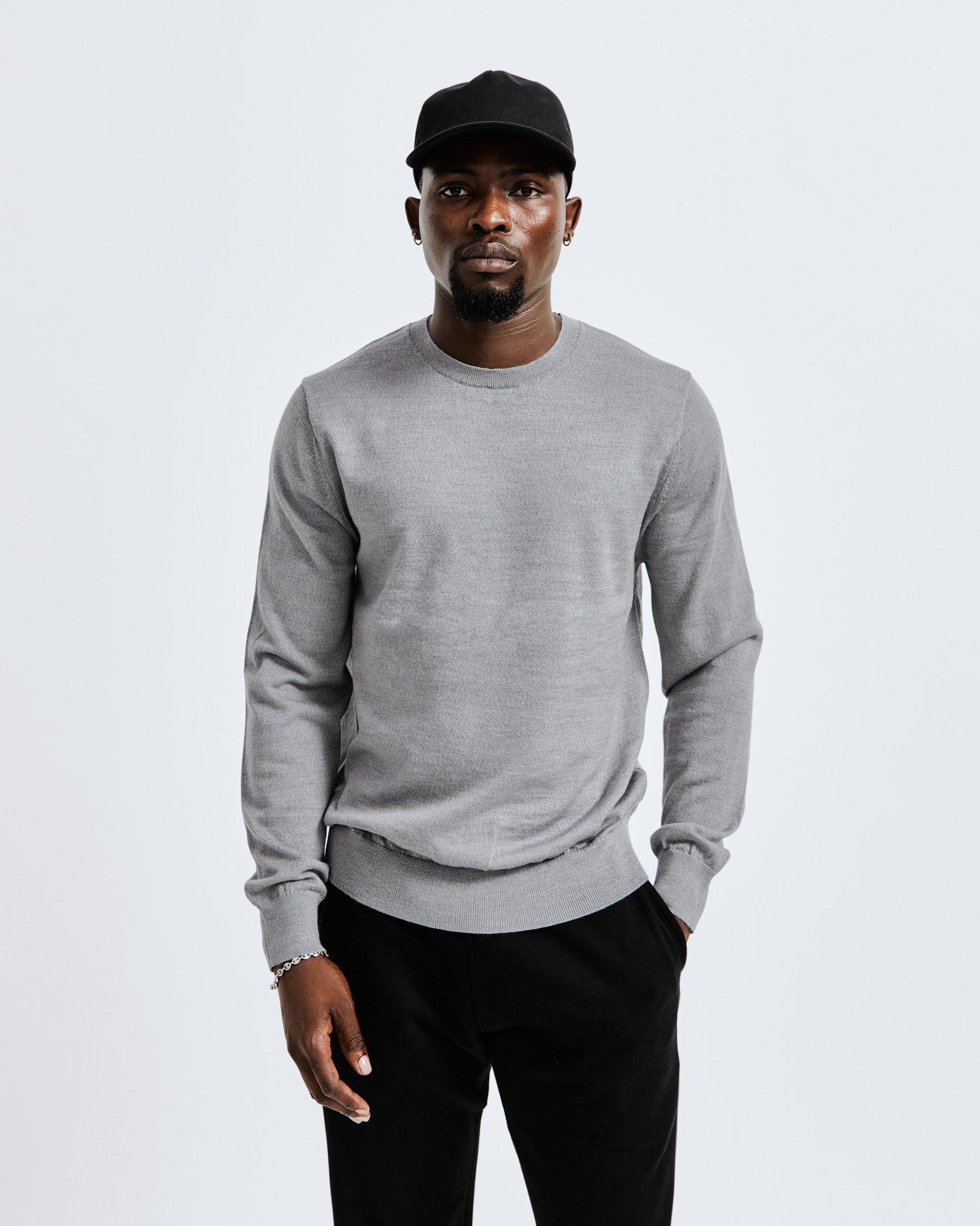 Lightweight Merino Harry Crewneck - Vault Male Product Image