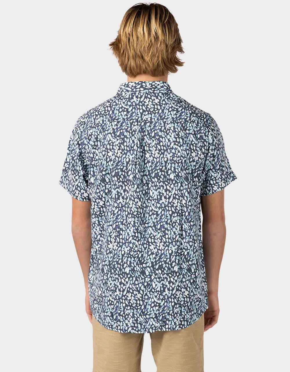 RIP CURL Motions Mens Button Up Shirt - BLUE Product Image