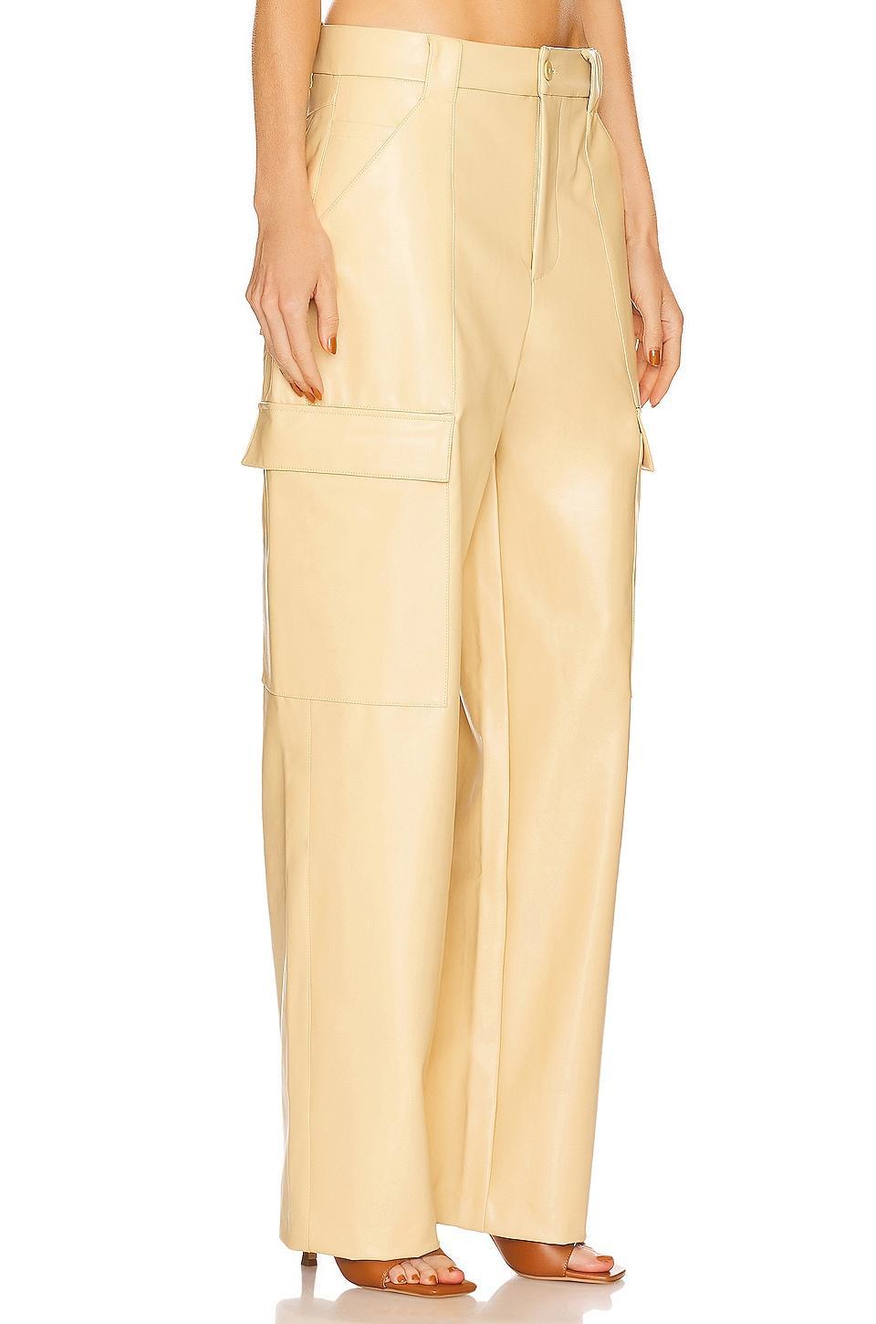 Waterbased Faux Leather Cargo Pant Helsa Product Image