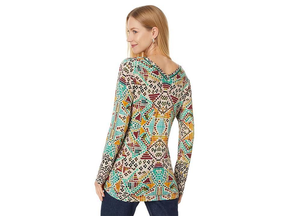 Womens The Janie Printed Long-Sleeve Top Product Image