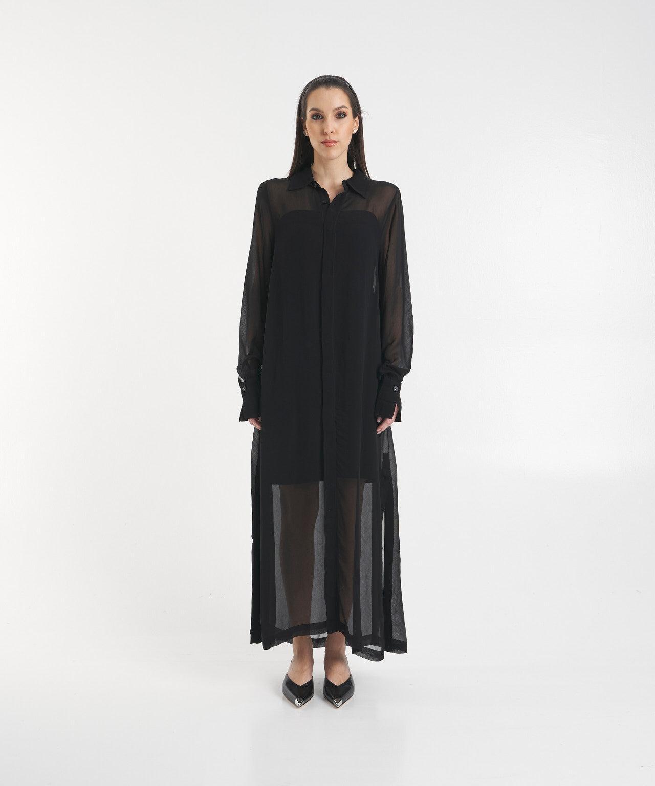 Transparent shirt dress Product Image