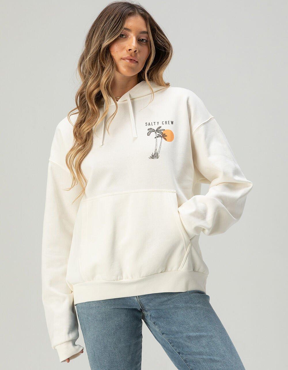 SALTY CREW Good Life Womens Hoodie - OFF WHITE Product Image