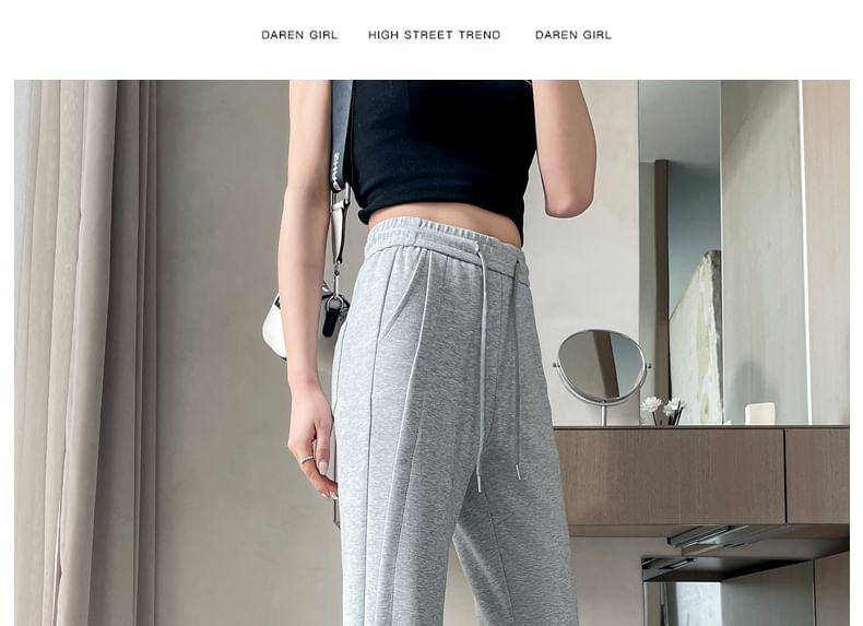 Drawstring Waist Plain Flared Pants (Various Designs) Product Image