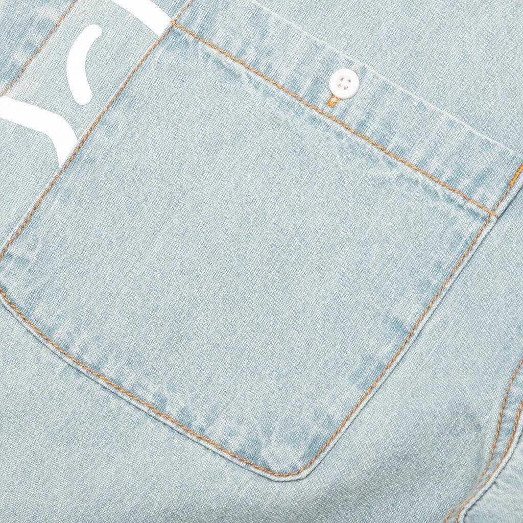 Blue Dog S/S Cropped Fit Woven Shirt - Blueberry Haze Male Product Image