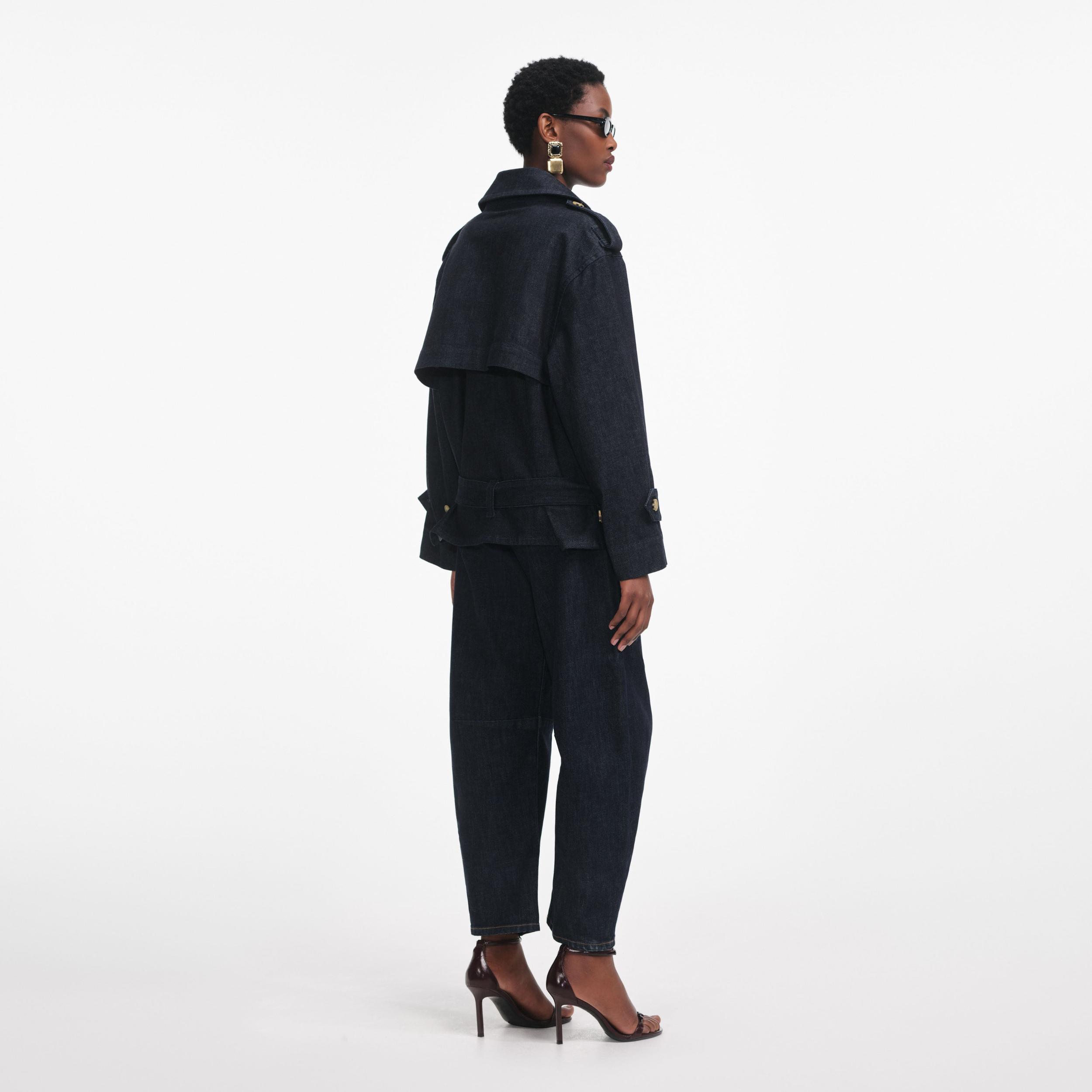 Denim Trench Jacket Product Image