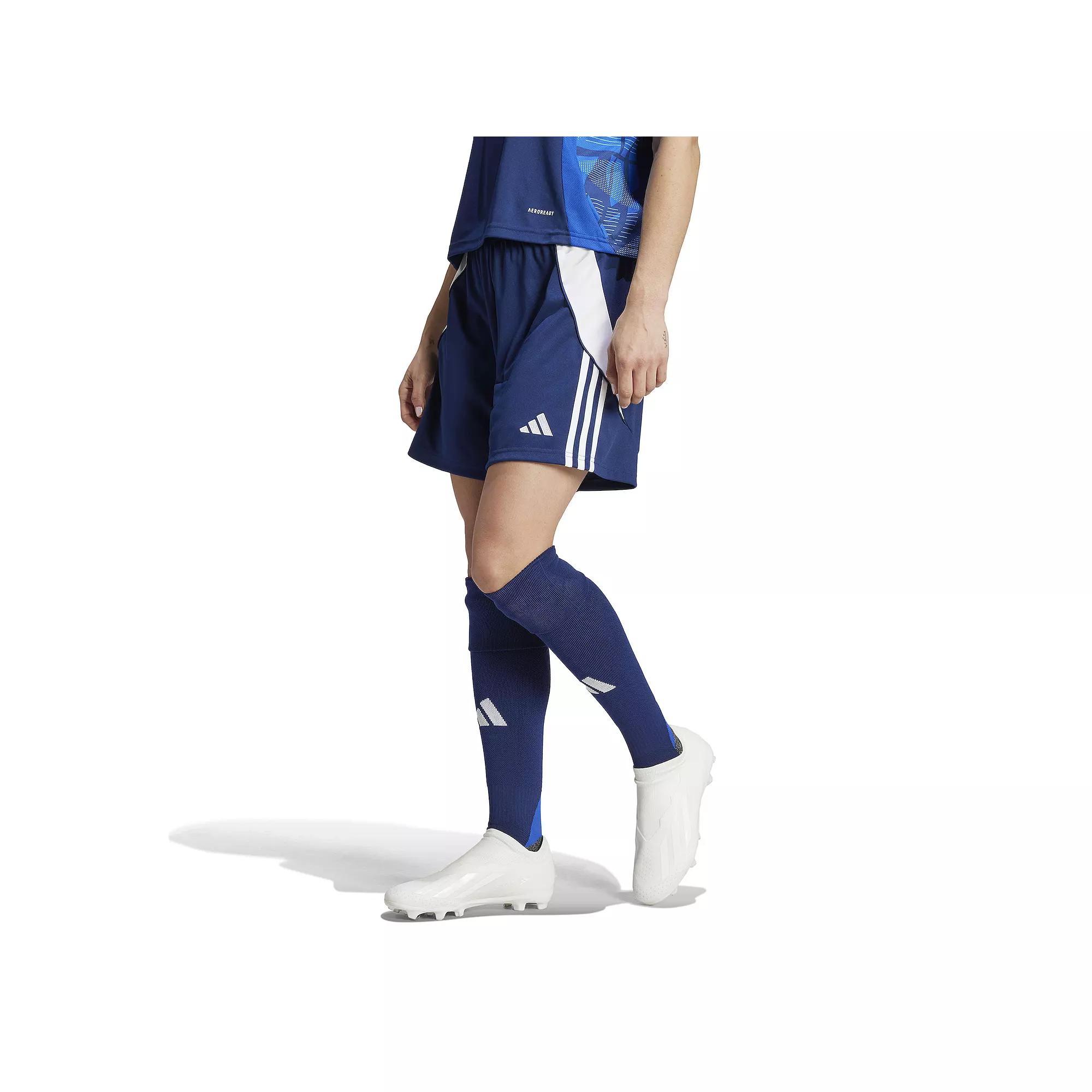Women's adidas Tiro 24 Soccer Shorts, Size: XS, Blue Product Image