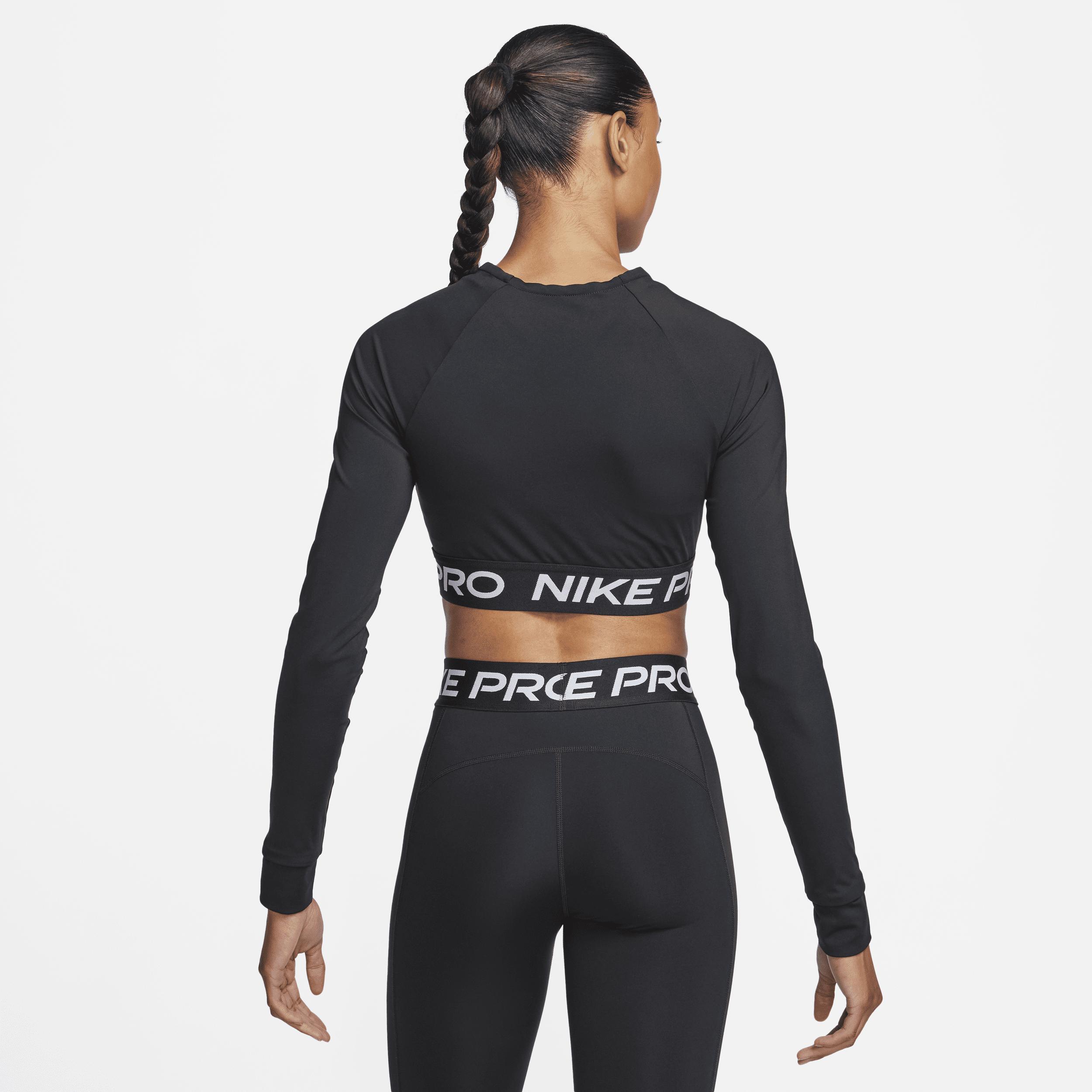 Nike Womens Pro 365 Dri-FIT Cropped Long-Sleeve T-Shirt Product Image