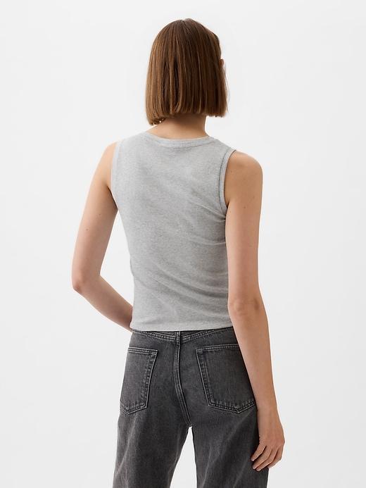Linen-Blend Tank Top Product Image