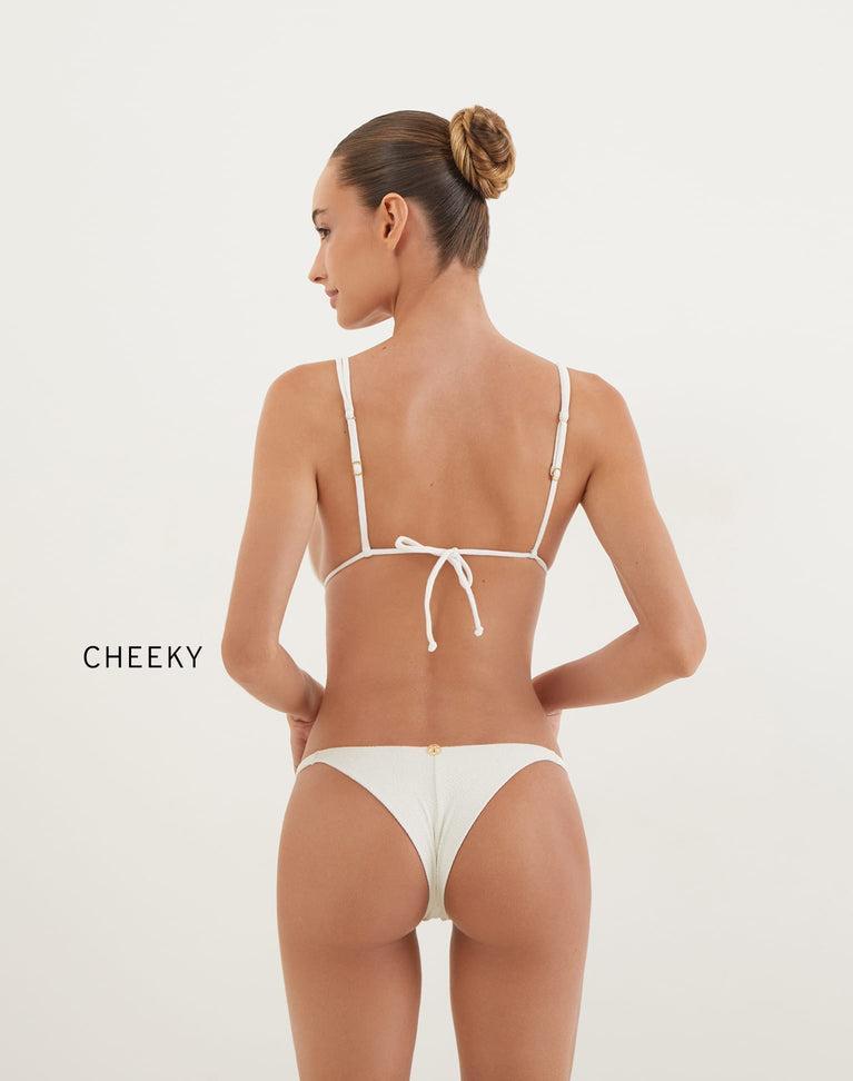 Firenze Callie Parallel Tri Top - White Product Image