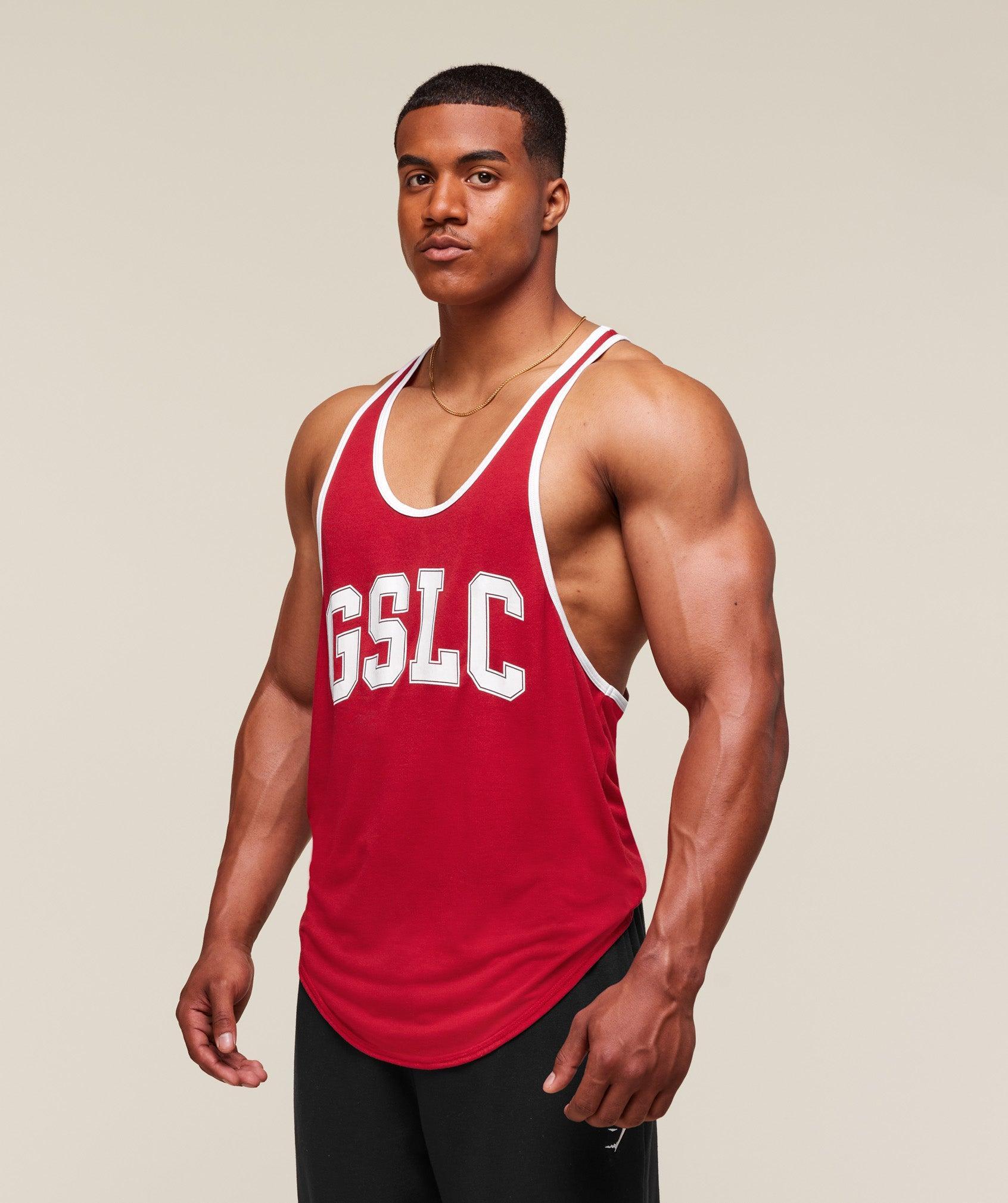 Gymshark GSLC Ringer Stringer - Conditioning Red Male Product Image