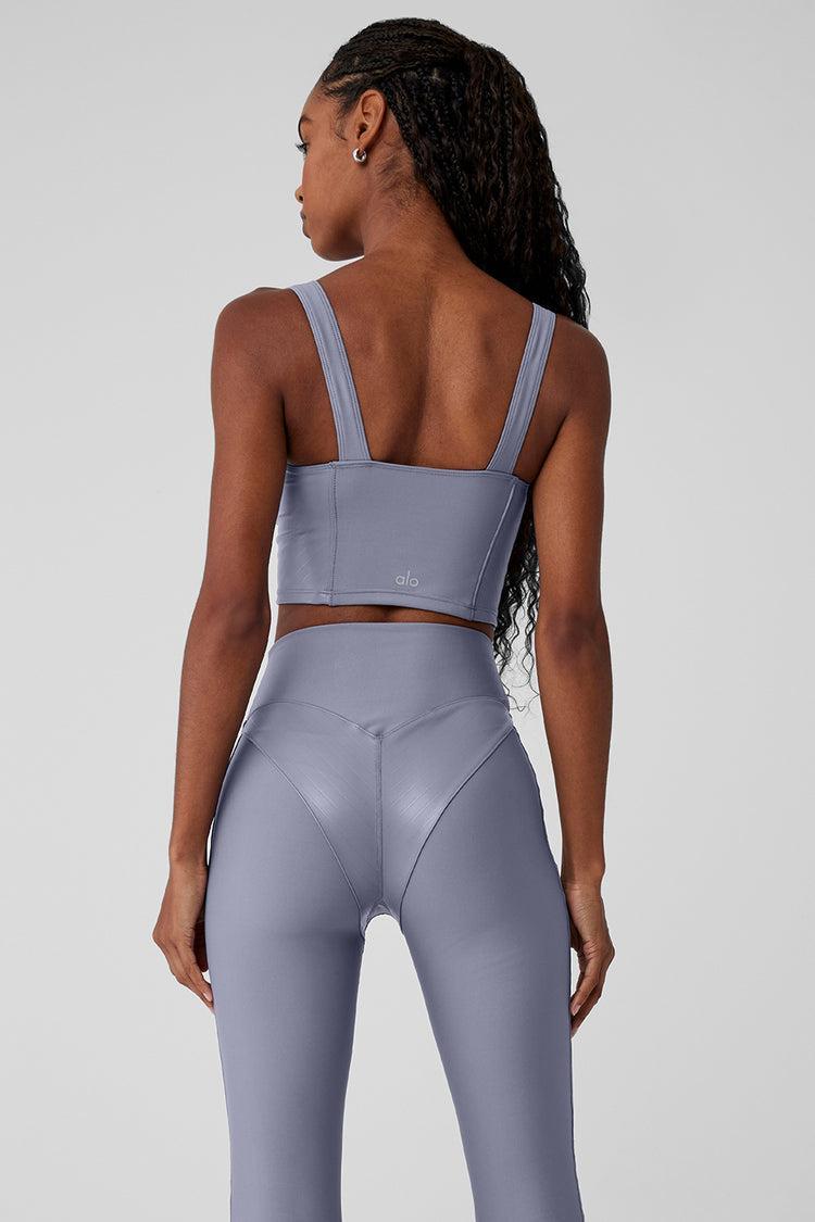 Airlift Winter Warm Cropped Supermoto Tank - Fog Product Image