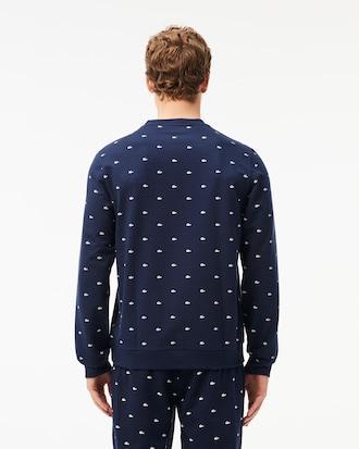 Crocodile Print Loungewear Sweatshirt Product Image