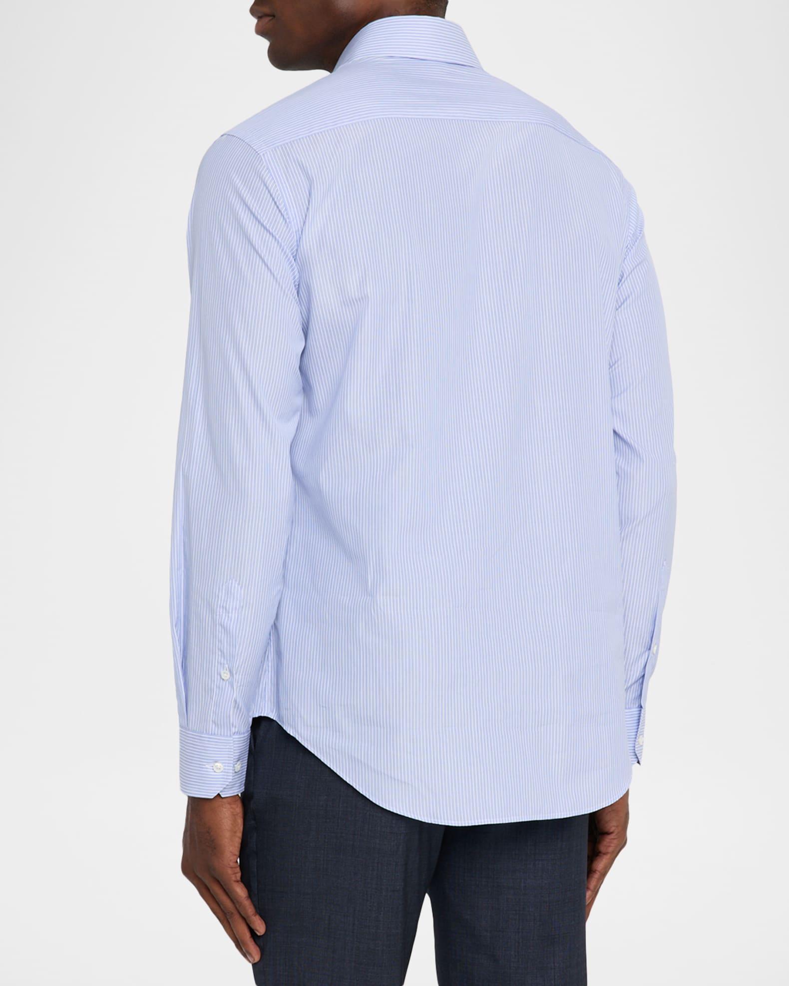 Men's Majesty Cotton Vertical Stripe Dress Shirt Product Image
